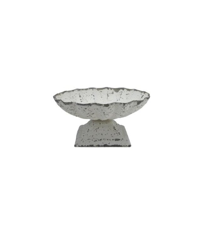 Painted Cast Iron Bowl, Distressed Finish