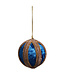 4" Velvet Jeweled Ball Ornament