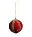 4" Velvet Jeweled Ball Ornament