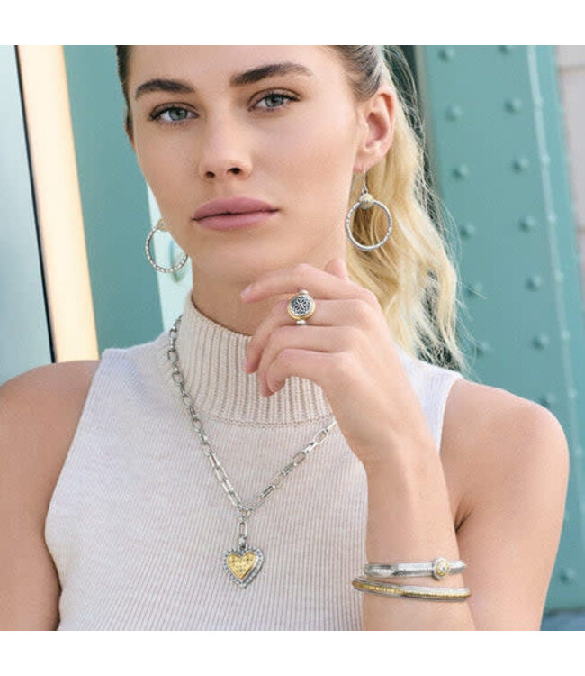 BRIGHTON Mosaic Two Tone Bar Bracelet