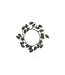 Plastic Pinecone Candle Ring, Platium Finish