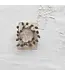 Plastic Pinecone Candle Ring, Platium Finish