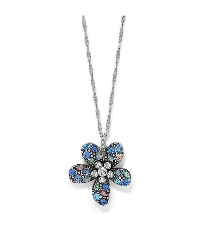 BRIGHTON Trust Your Journey Blues Flower Necklace
