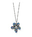 BRIGHTON Trust Your Journey Blues Flower Necklace
