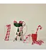 Plastic Candy Cane Drink Stirrers with Stripes - Sold as Set