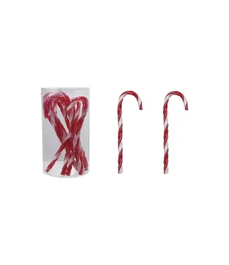 Plastic Candy Cane Drink Stirrers With Stripes - Sold as Set