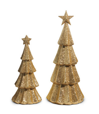 Gold Glitter Tree - Sold Individually
