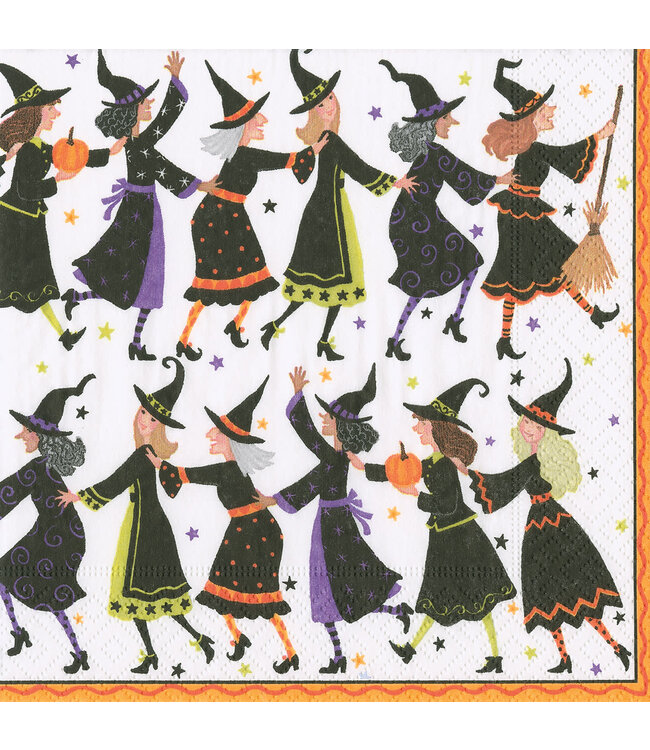 Witches Conga Line Luncheon Napkins