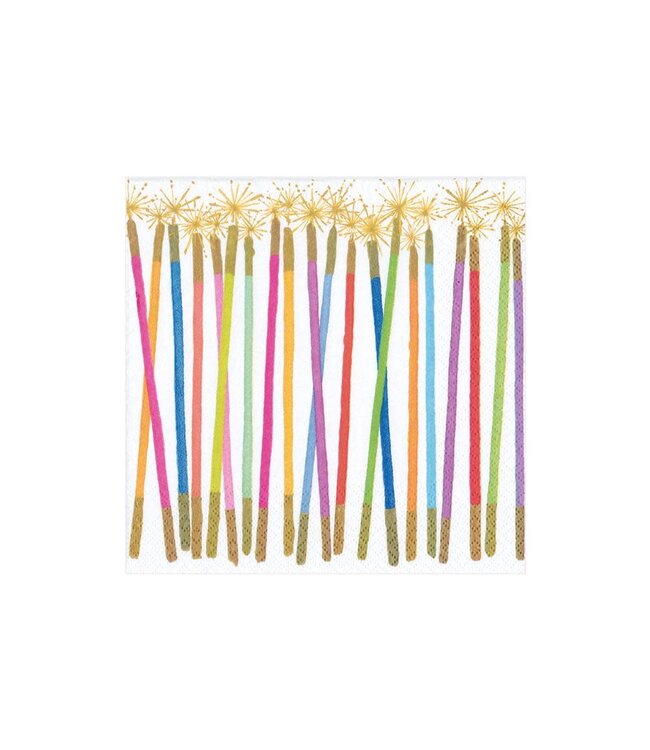 Party Candles Paper Cocktail Napkins