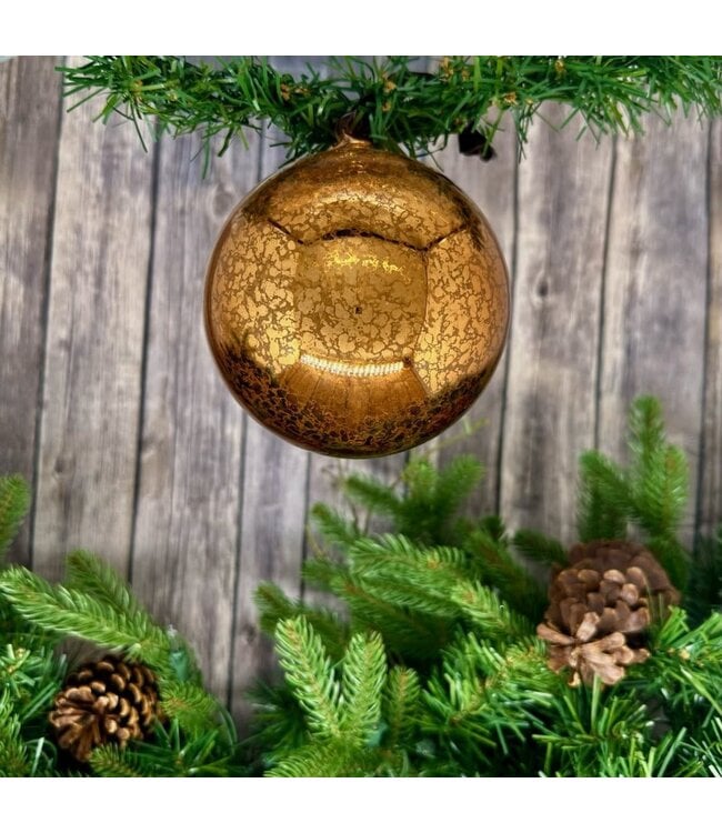 Mercury Glass Ornament Hand Blown Top