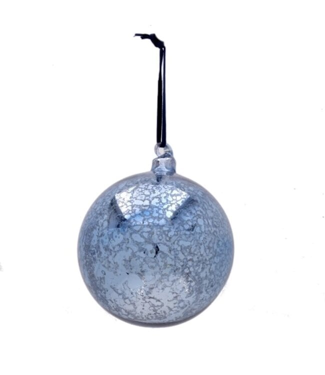Mercury Glass Ornament Hand Blown Top