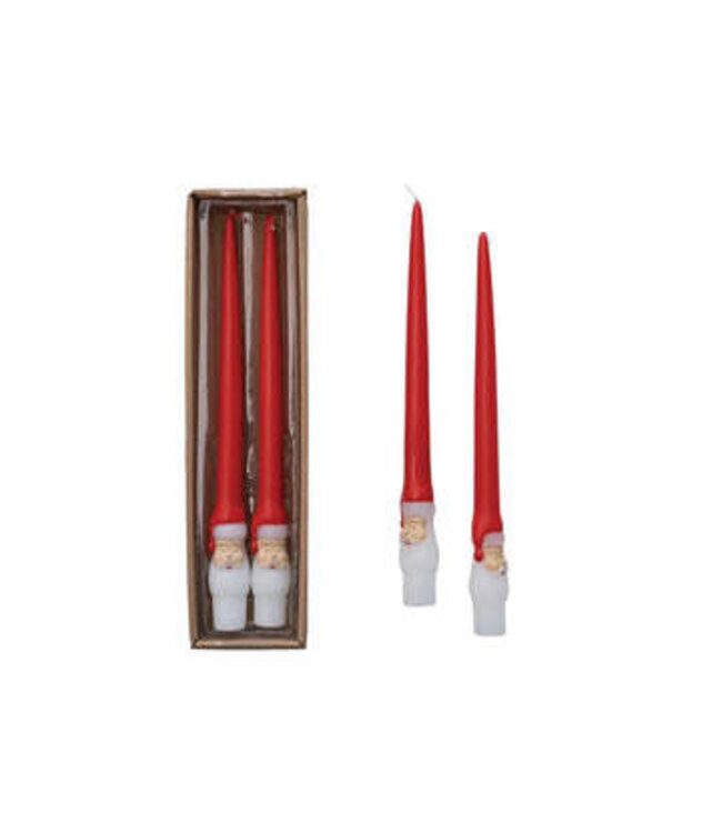Santa Taper Candle - 10”H
