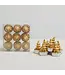 Round Unscented Tree Tealights, Gold Color - Sold as Set