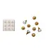 Round Unscented Tree Tealights, Gold Color - Sold as Set