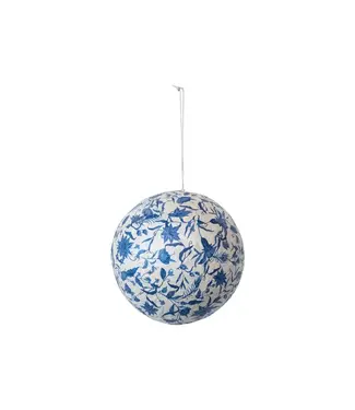 Recycled Printed Paper Mache Ball Ornament