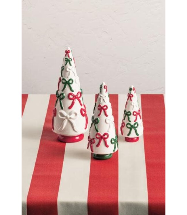 Bow Ceramic Christmas Trees