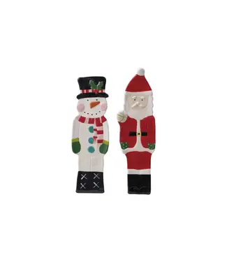 Hand-Painted Stoneware Shaped Dish - Sold Individually