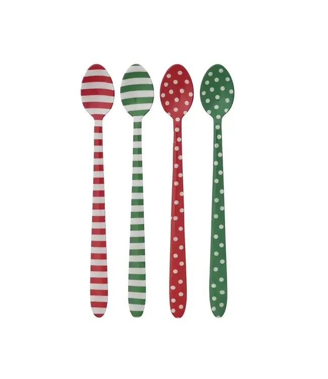 Enameled Stainless Steel Cocktail Spoon - Sold Individually