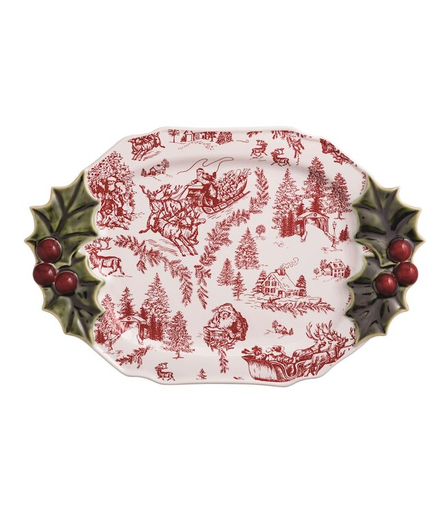 Holly Serving Platter