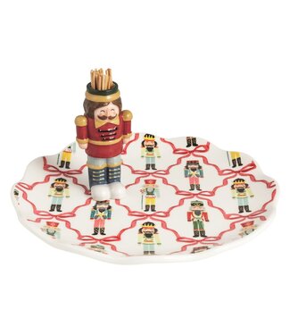 Nutcracker Toothpick Plate Set
