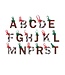 Tartan Letter Ornaments