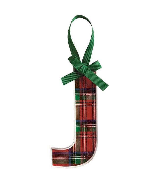 Tartan Letter Ornaments