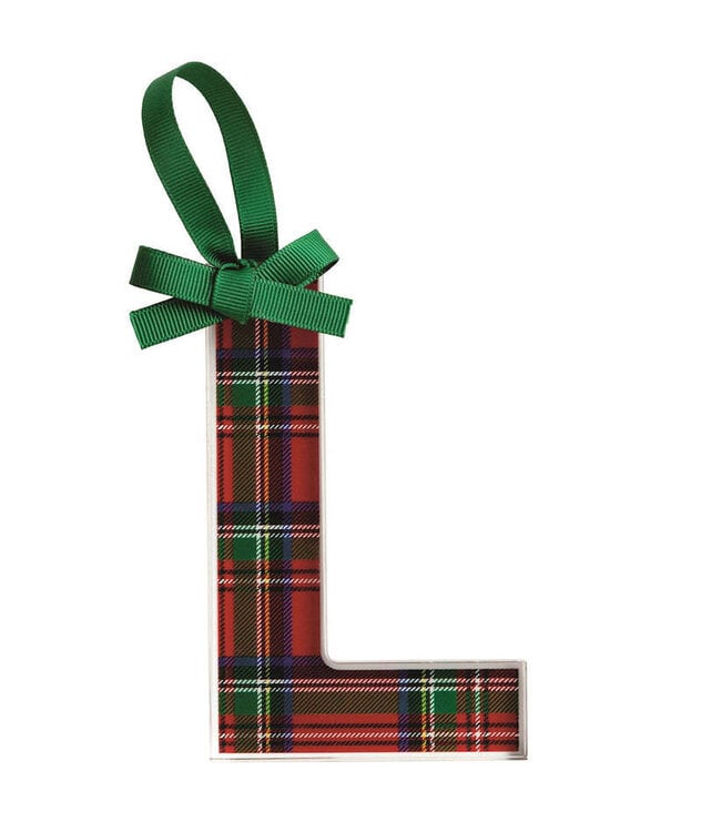 Tartan Letter Ornaments