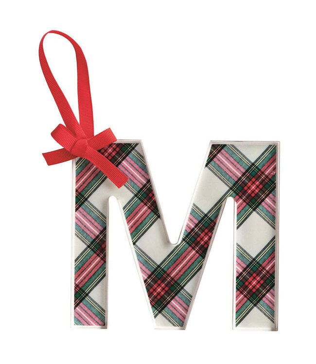 Tartan Letter Ornaments