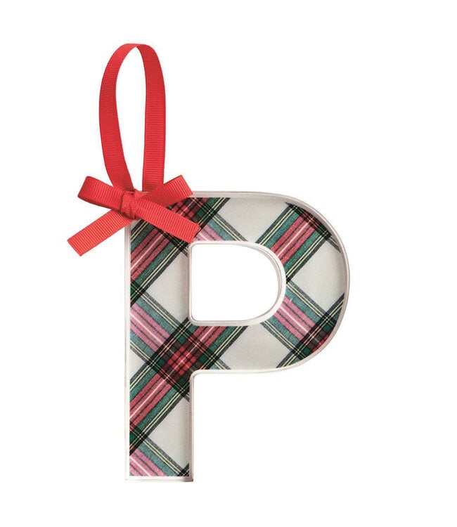 Tartan Letter Ornaments