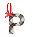 Tartan Letter Ornaments