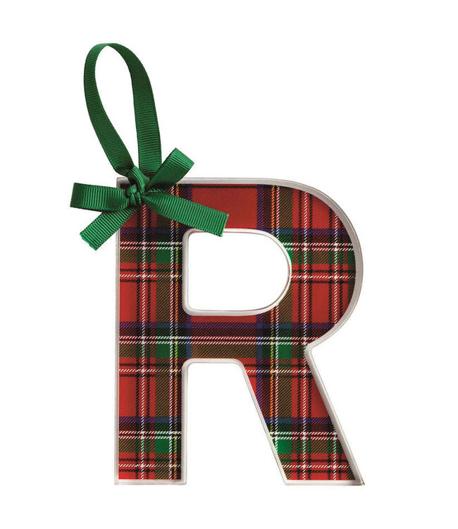 Tartan Letter Ornaments
