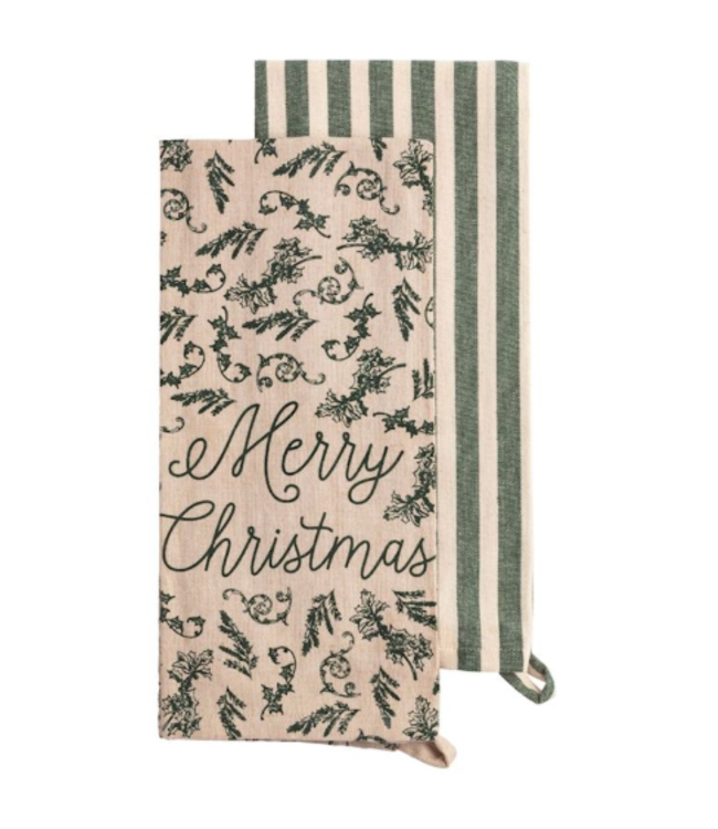 White Christmas Patterned Towel Sets