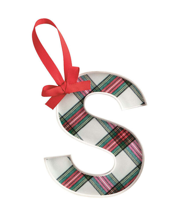 Tartan Letter Ornaments