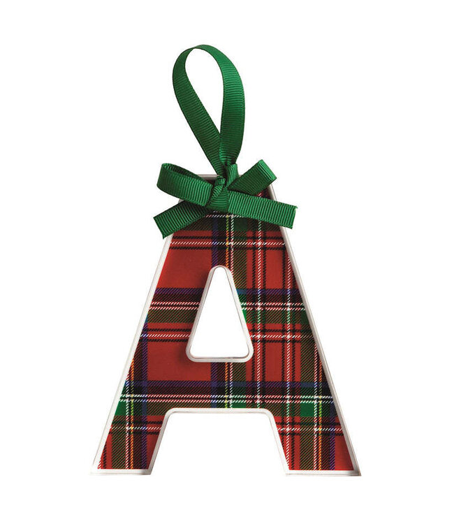 Tartan Letter Ornaments