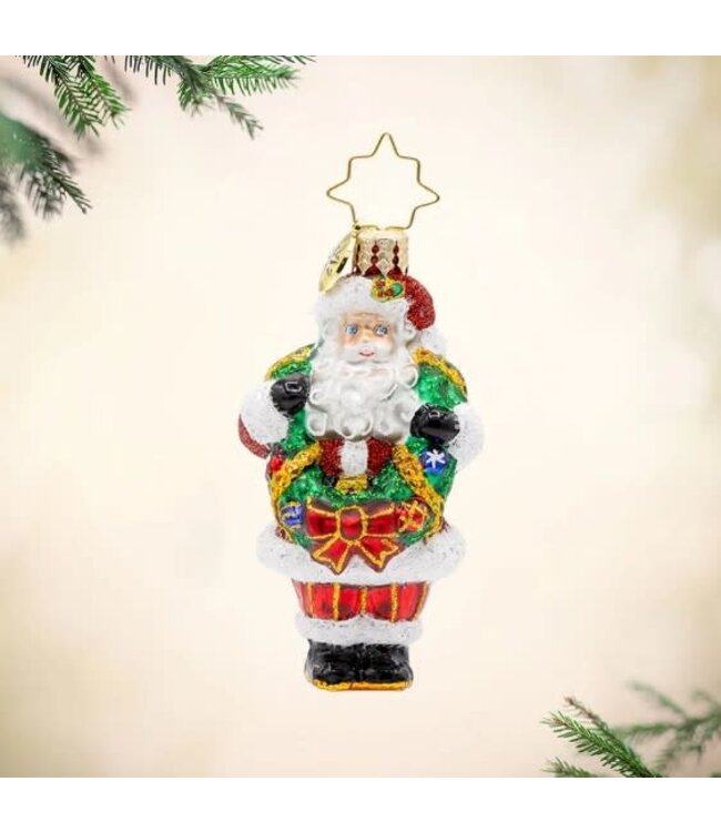 CHRISTOPHER RADKO Wreath Wrangler Claus Gem