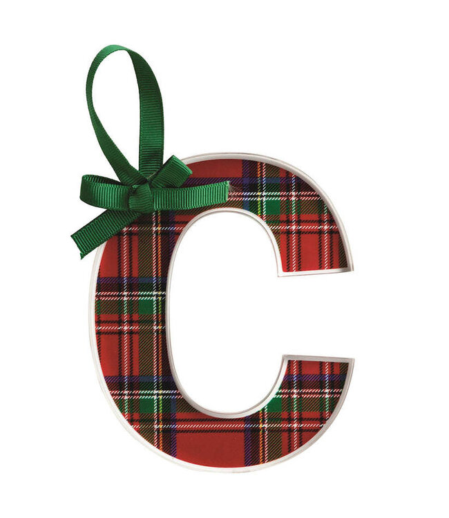 Tartan Letter Ornaments