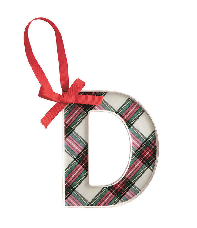 Tartan Letter Ornaments