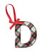 Tartan Letter Ornaments