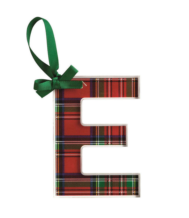Tartan Letter Ornaments