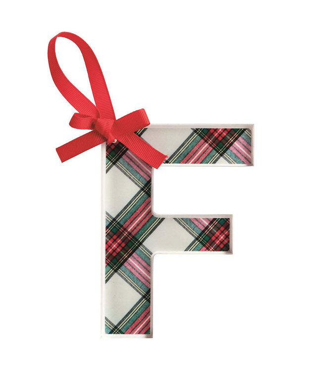 Tartan Letter Ornaments