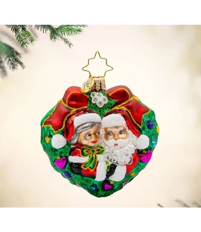 CHRISTOPHER RADKO Mr. & Mrs. Claus Mistletoe Moment Gem