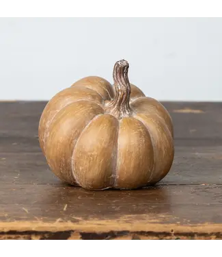 Brown Resin Pumpkin