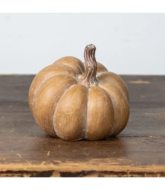Brown Resin Pumpkin