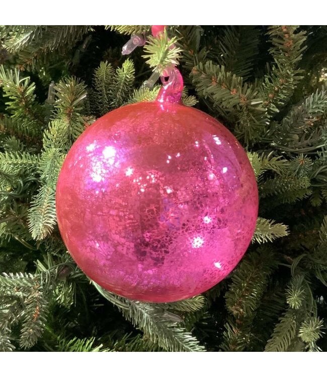 Mercury Glass Ornament Hand Blown Top