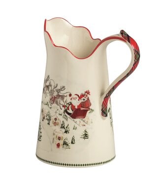 Santa Scene Pitcher