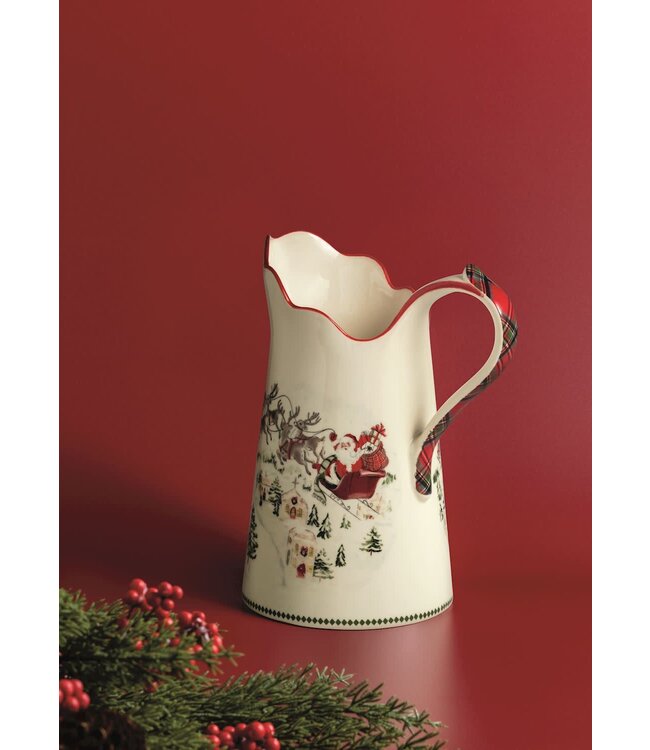 Santa Scene Pitcher