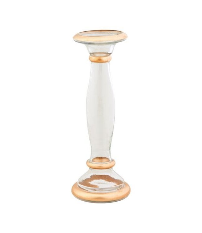 Gold Glass Candlestick