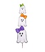 THE ROUND TOP COLLECTION 3 Ghost Topiary with Bows