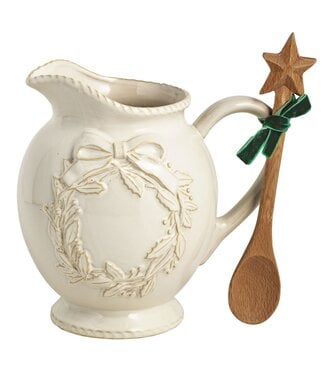 White Christmas Pitcher Set