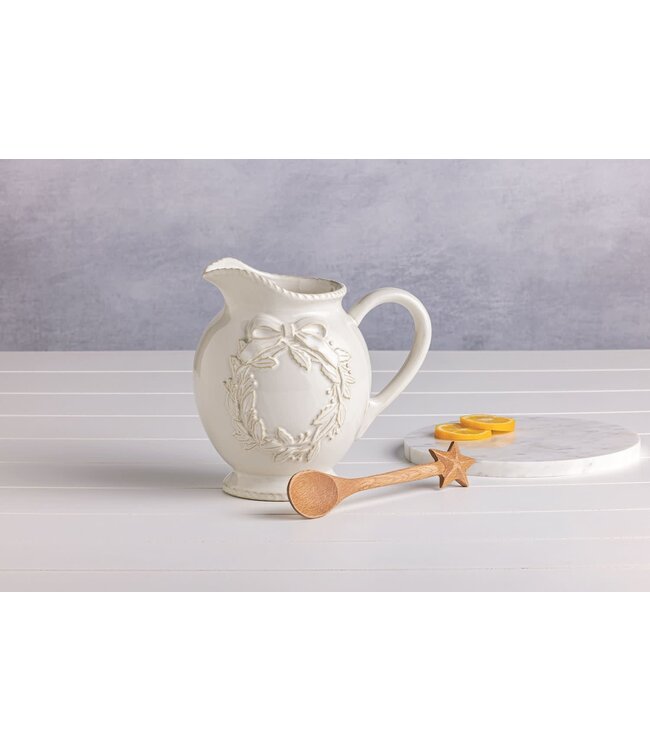 White Christmas Pitcher Set